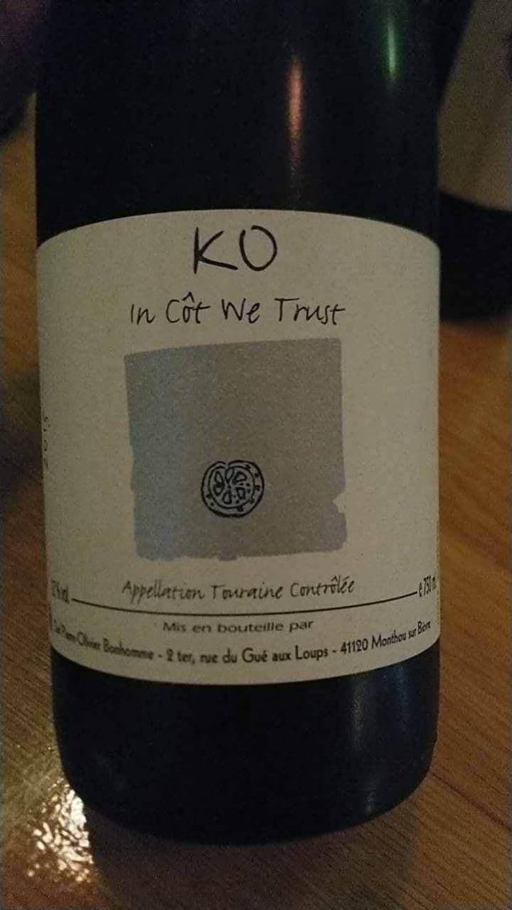 KO - In Côt We Trust - Domaine POB - Pierre-Olivier Bonhomme 