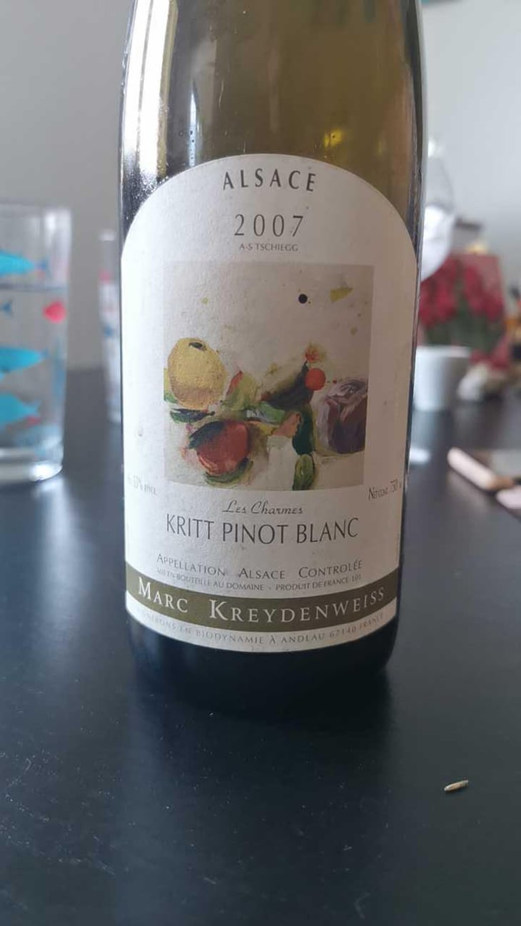 Kritt Pinot Blanc (Klaus Puth Label) - Marc Kreydenweiss (Andlau) - Antoine Kreydenweiss 
