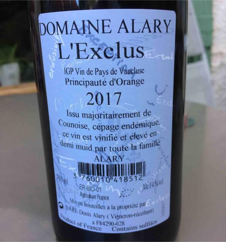 L Exclus - Domaine Alary - Alary 
