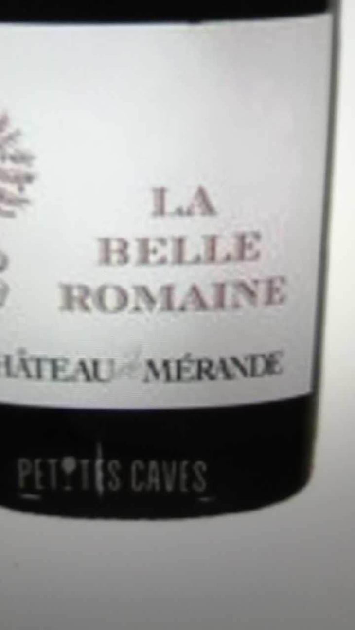 La Belle Romaine - Chateau de Mérande - Domaine Genoux - Pierre Genoux 