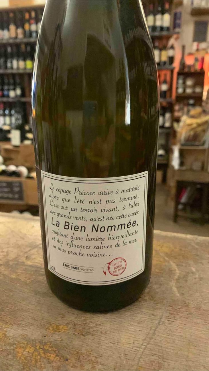 La Bien Nommée - Domaine Éric Sage - Éric Sage 