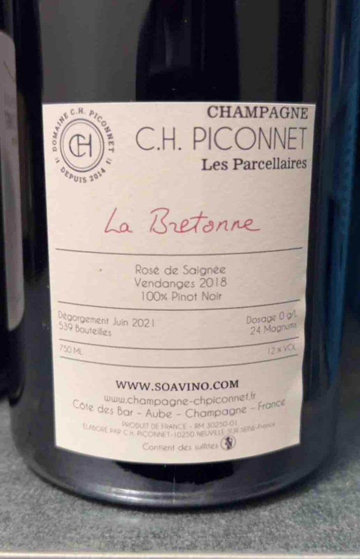 La bretonne - Champagne C.H. Piconnet - Agathe et Clément Piconnet -2018