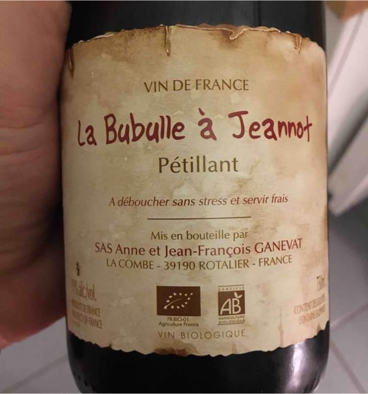 La Bubulle A Jeannot - Domaine Ganevat - Anne & Jean-François Ganevat 