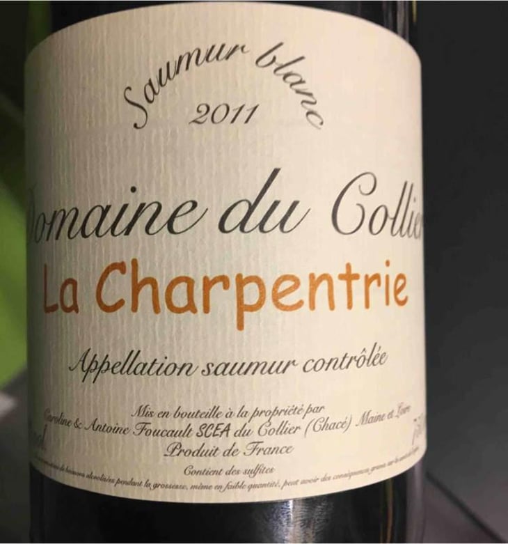 La Charpentrie - Blanc - Domaine du Collier - Antoine & Caroline Foucault 