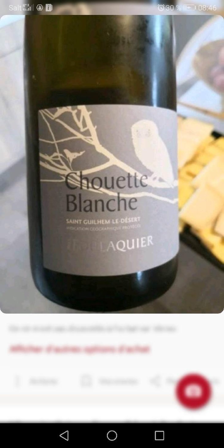 La Chouette Blanche (old label) - Mas Foulaquier - Pierre Jequier & Blandine Chauchat 