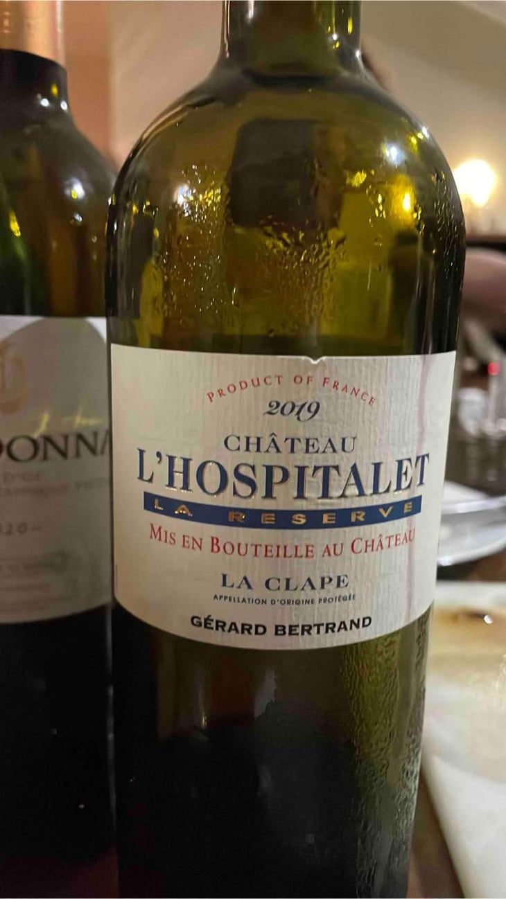 La Clape - Château L’hospitalet - Gérard Bertrand -2019