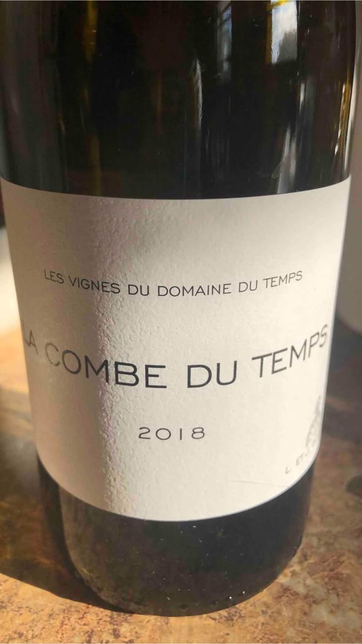 La Combe Du Temps (rouge) - Domaine Du Temps - Lauranne Plegat & Jeremy Gobert 