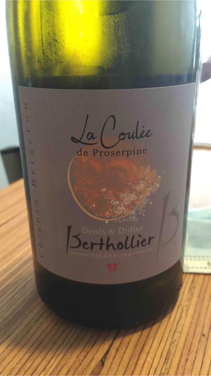 La Coulée de Poserpine - Berthollier Vignerons - Denis & Didier Berthollier 