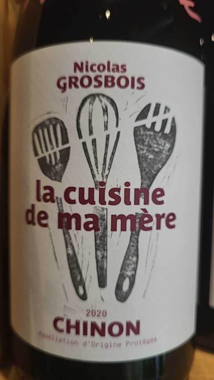 La Cuisine de ma mère (Label from 2020) - Domaine Grosbois - Sylvain & Nicolas Grosbois 