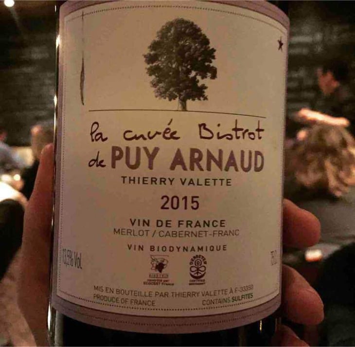 La Cuvée Bistrot - Clos Puy Arnaud - Thierry Valette 