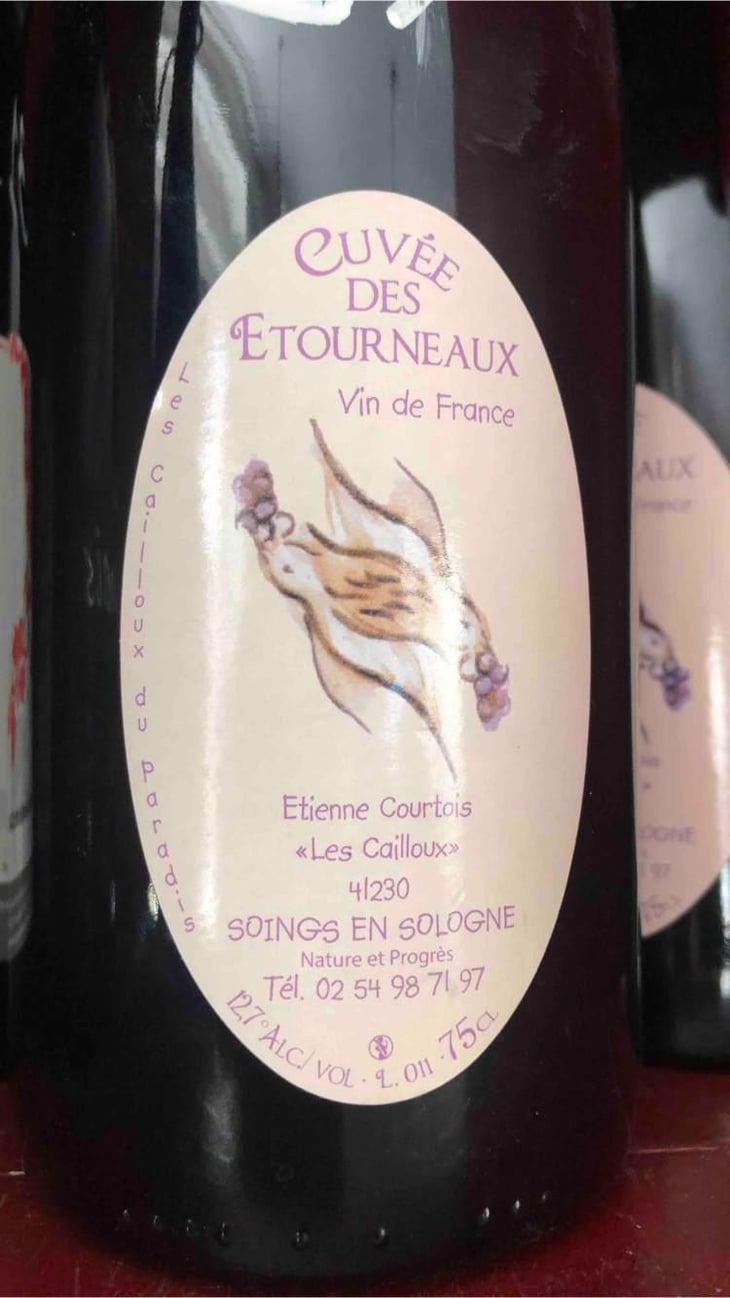 La Cuvée des Etourneaux - Les Cailloux du Paradis - Claude & Etienne Courtois 