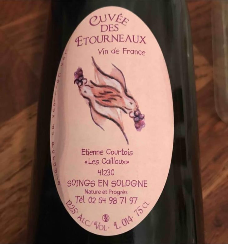 La Cuvée des Etourneaux - Les Cailloux du Paradis - Claude & Etienne Courtois 