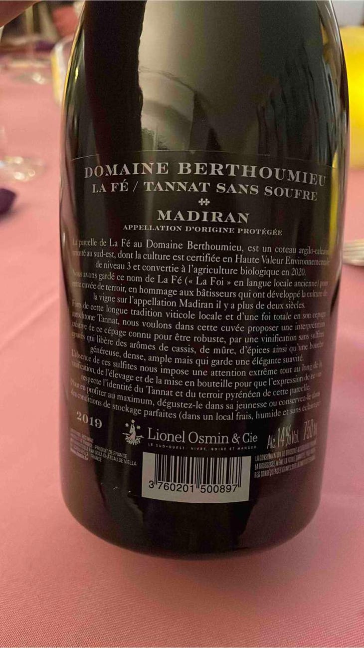 La Fé - Bortolussi - Lionel Osmin & Cie -2019