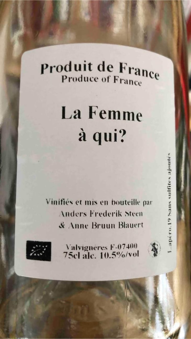 La Femme à qui? (Cider Grapes) - Anders Frederik Steen & Anne Bruun Blauert - Anders Frederik Steen & Anne Bruun Blauert 
