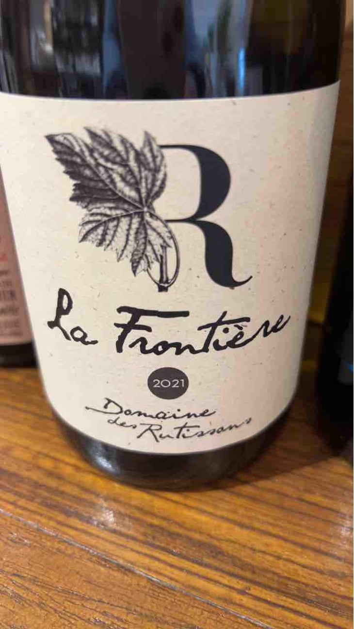 La frontiere - Domaine Des Rutissons - Laurent Fondimare et Wilfrid Debroize -2020