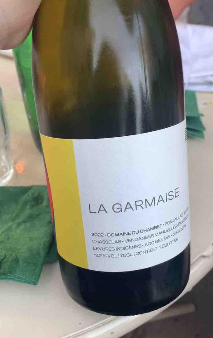 La Garmaise - Domaine du Chambet - Anthony Fonjallaz -2022