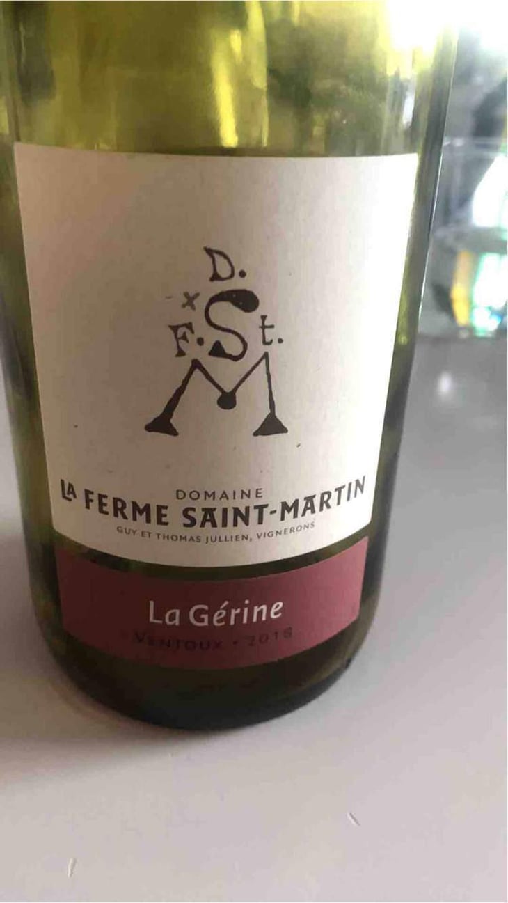 La Gerine - La Ferme Saint-Martin - Les Vins de Thomas - Sophie & Thomas Jullien 