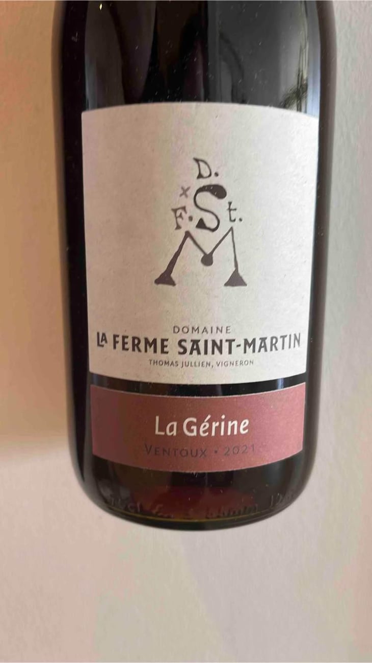 La Gerine - La Ferme Saint-Martin - Les Vins de Thomas - Sophie & Thomas Jullien 