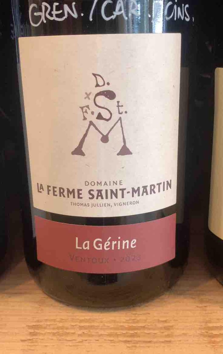 La Gerine - La Ferme Saint-Martin - Les Vins de Thomas - Sophie & Thomas Jullien 
