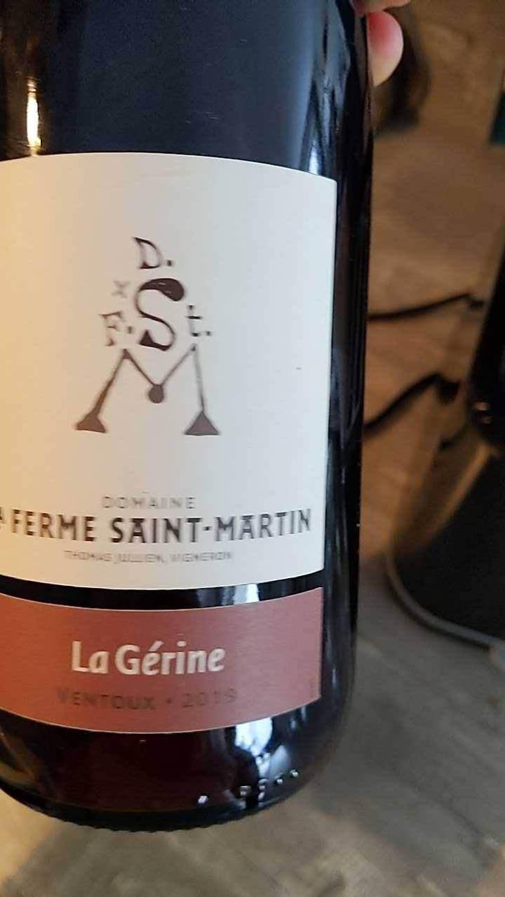 La Gerine - La Ferme Saint-Martin - Les Vins de Thomas - Sophie & Thomas Jullien 
