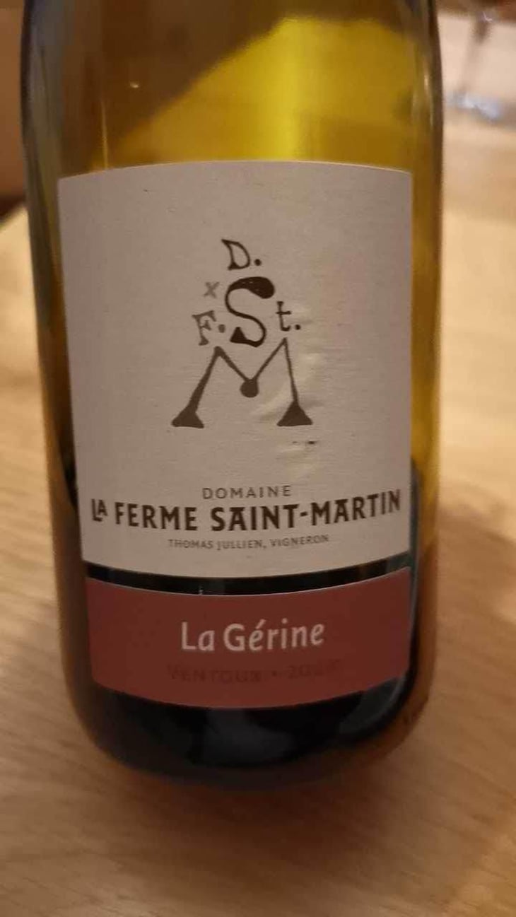 La Gerine - La Ferme Saint-Martin - Les Vins de Thomas - Sophie & Thomas Jullien 