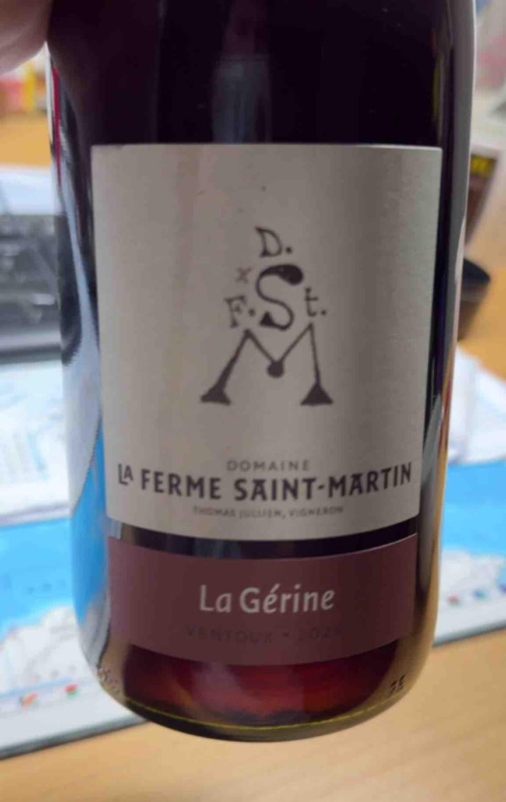 La Gerine - La Ferme Saint-Martin - Les Vins de Thomas - Sophie & Thomas Jullien 