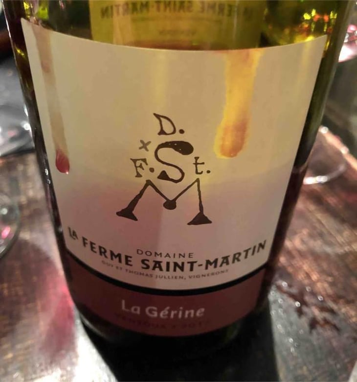 La Gerine - La Ferme Saint-Martin - Les Vins de Thomas - Sophie & Thomas Jullien 