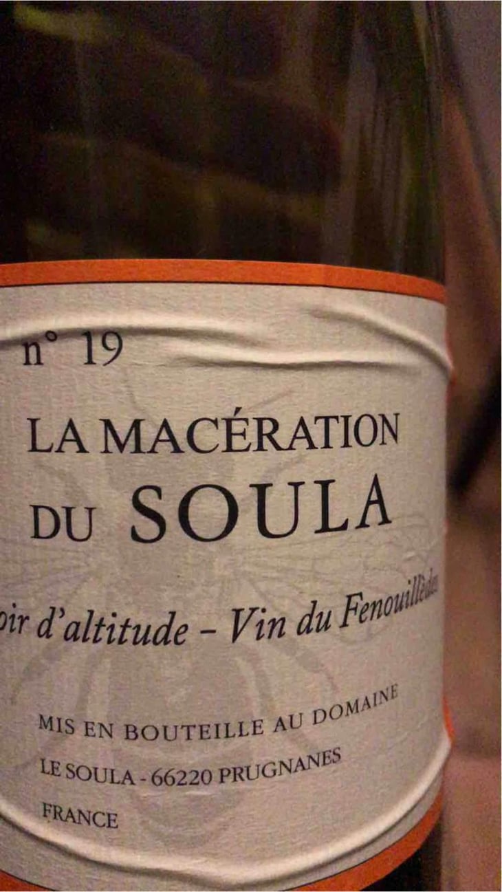 La Maceration Du Soula Orange - Le Soula - Wendy Wilson 