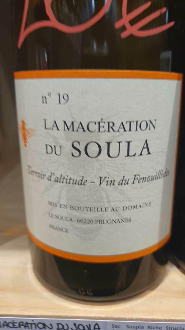 La Maceration Du Soula Orange - Le Soula - Wendy Wilson 
