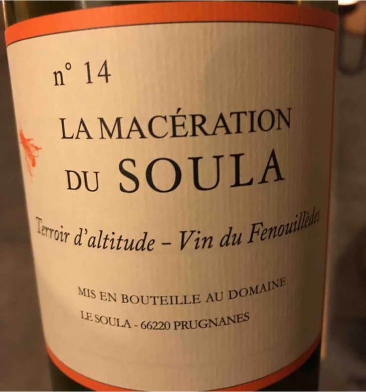 La Maceration Du Soula Orange - Le Soula - Wendy Wilson 