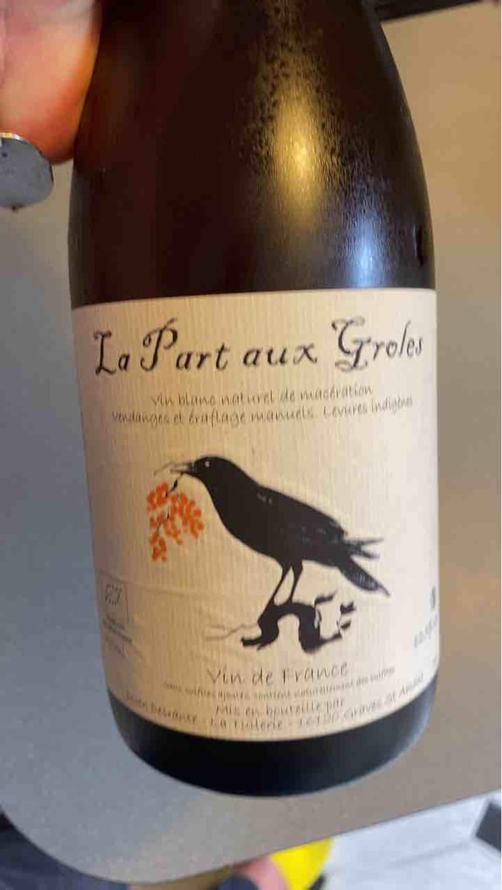 La Part aux Groles - Blanc de macération - La Part aux Groles - Julien Desrante 
