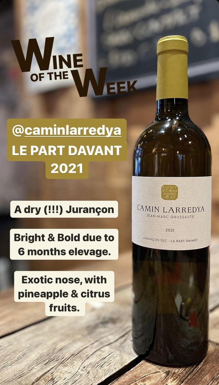 La Part Davant - Domaine Camin Larredya - Jean-Marc Grussaute 