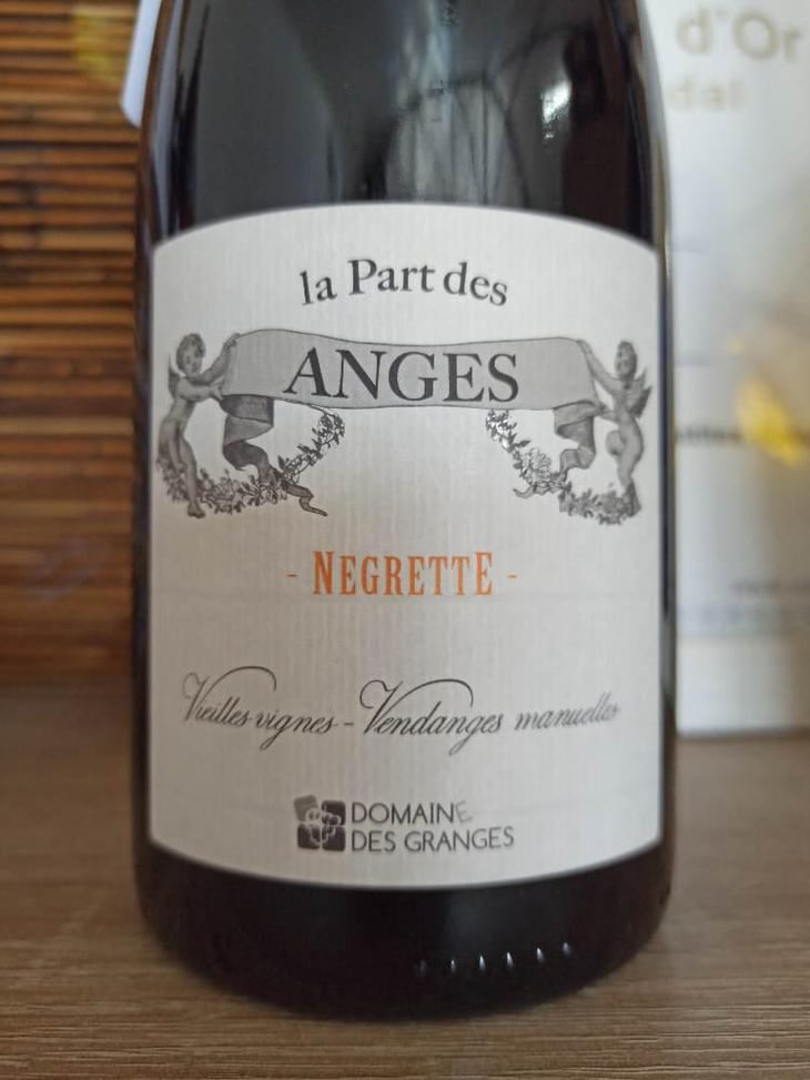 La Part des Anges - Négrette - Domaine des Granges - Delphine & Christian Nobiron -2014