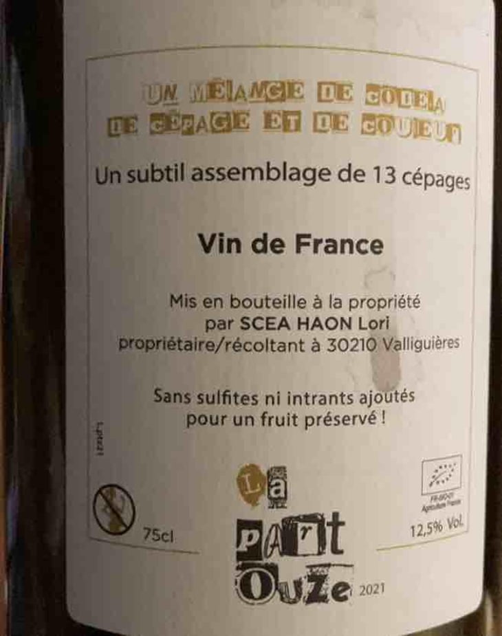 La Partouze - Domaine du Petit Oratoire - Lori Haon 