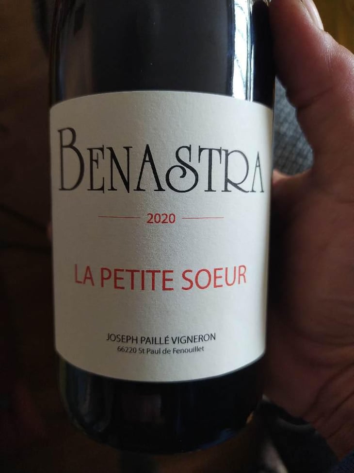 La Petite Sœur - Domaine Benastra - Joseph Paillé 