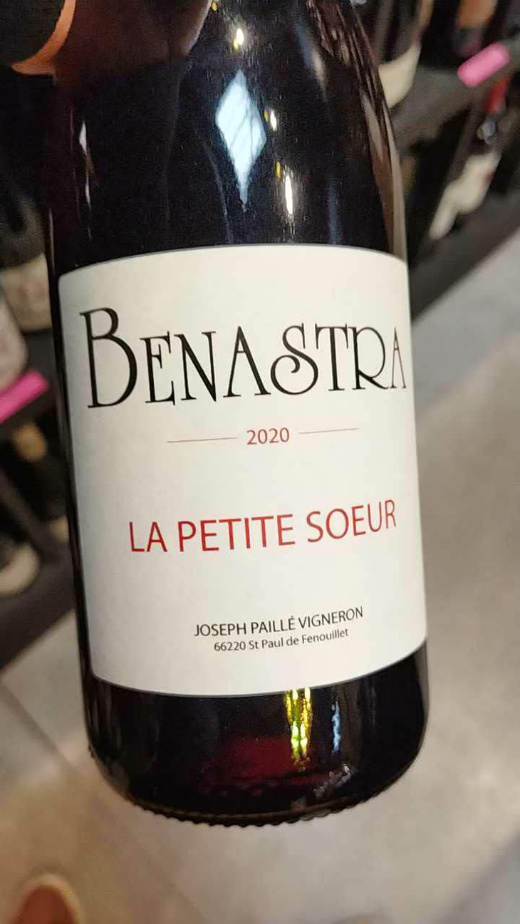 La Petite Sœur - Domaine Benastra - Joseph Paillé 
