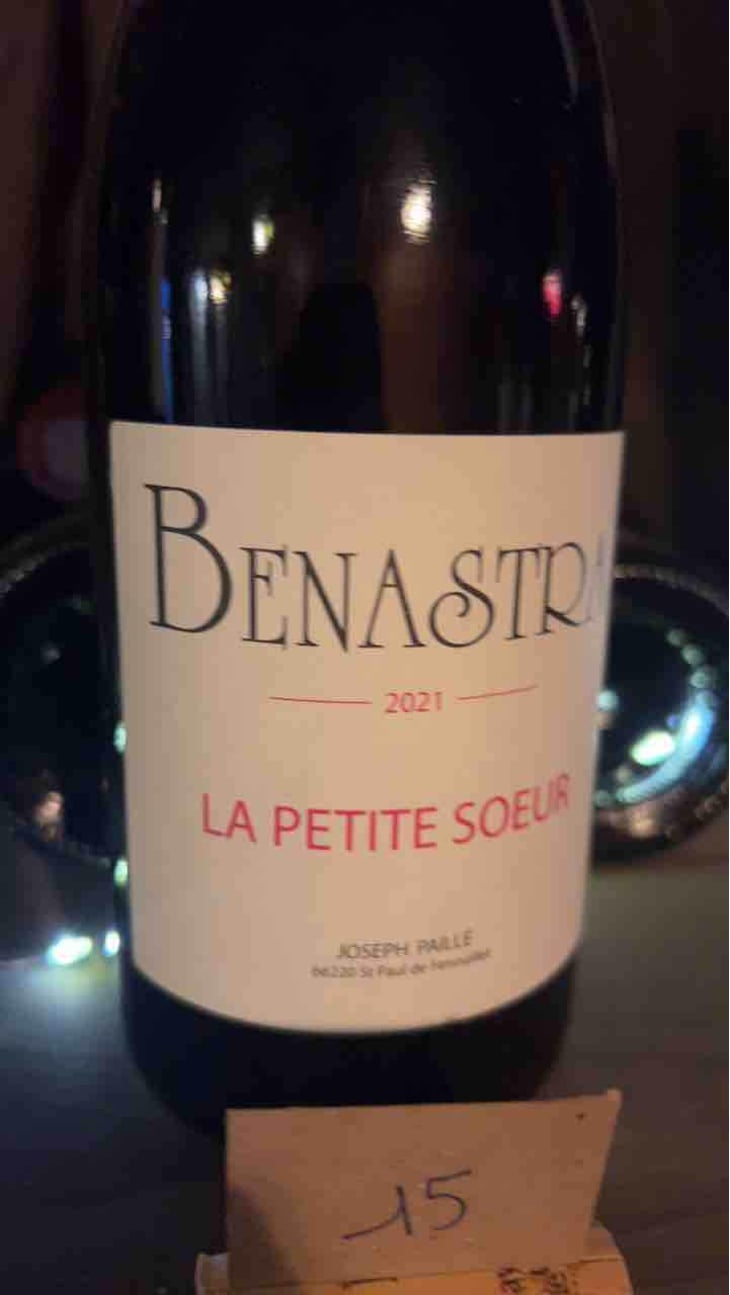 La Petite Sœur - Domaine Benastra - Joseph Paillé 