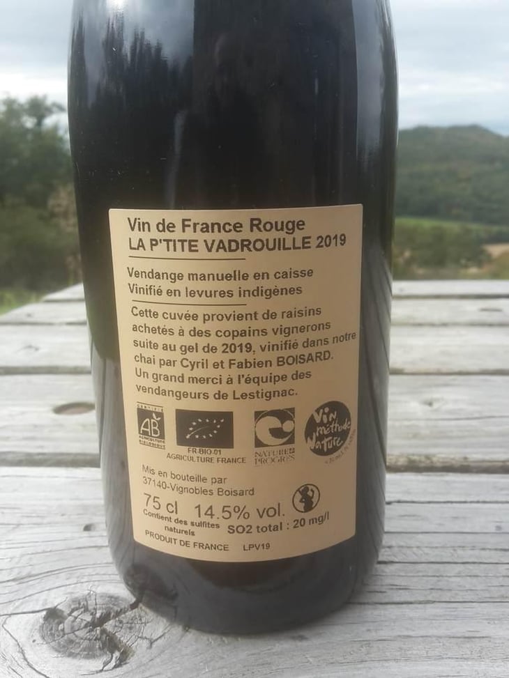 La P'tite Vadrouille (rouge) - Domaine du Mortier - Fabien & Cyril Boisard 