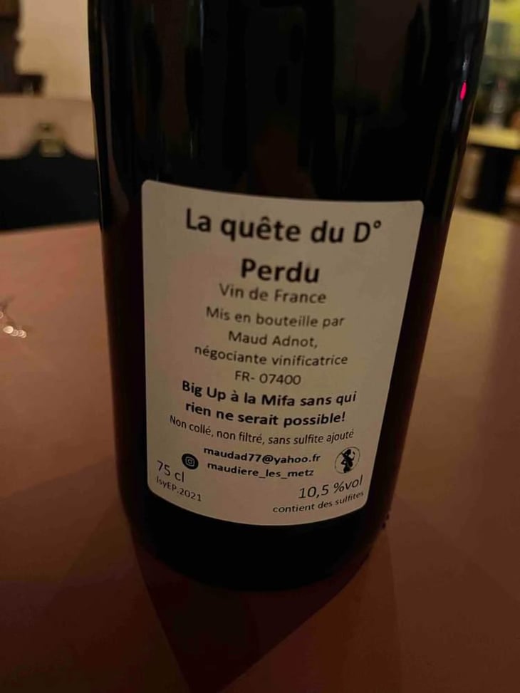 La Quête Du Degré Perdu - Maud Adnot - Maud Adnot -2021