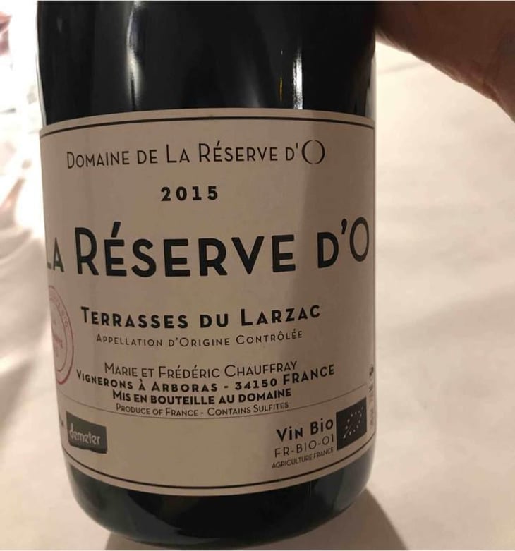 La Réserve D'O (Rouge) - Domaine de La Réserve d'O - Marie & Frédéric Chauffray 