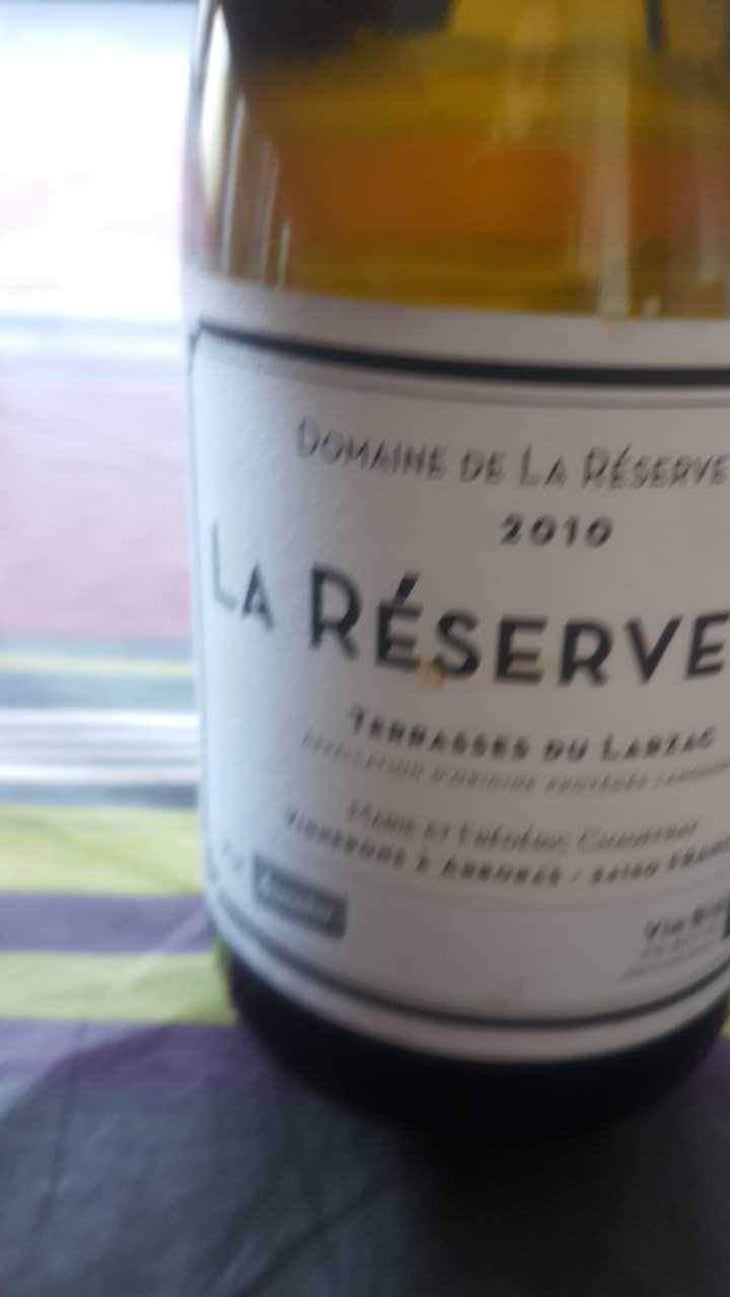 La Réserve D'O (Rouge) - Domaine de La Réserve d'O - Marie & Frédéric Chauffray 
