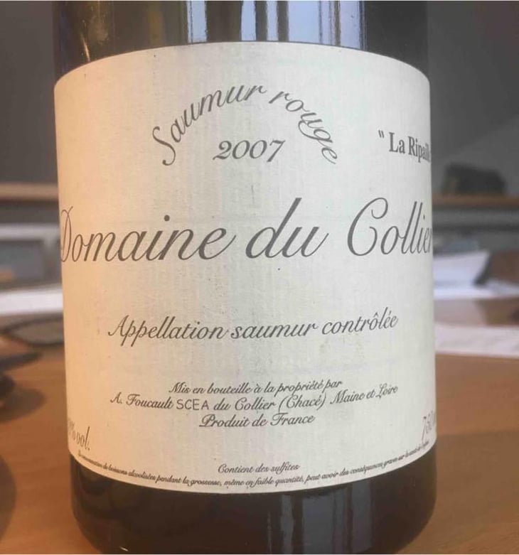 Saumur Rouge - "La Ripaille" - Domaine du Collier - Antoine & Caroline Foucault 