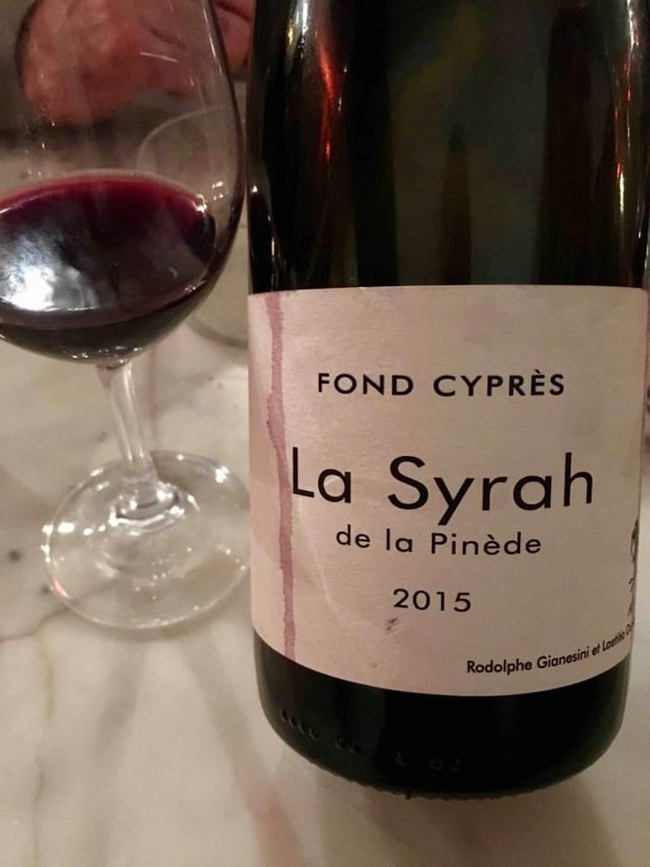 La Syrah de la Pinède - Fond Cyprès - Rodolphe Gianesini & Laetitia Ourliac 