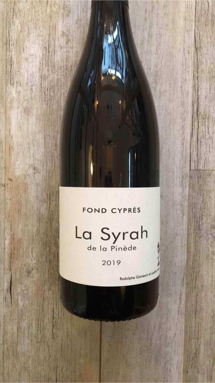 La Syrah de la Pinède - Fond Cyprès - Rodolphe Gianesini & Laetitia Ourliac 