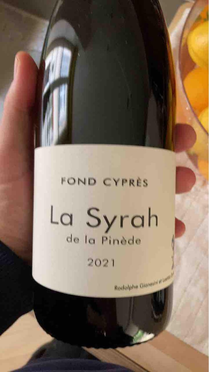 La Syrah de la Pinède - Fond Cyprès - Rodolphe Gianesini & Laetitia Ourliac 