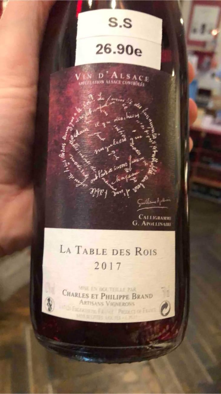La Table des Rois - Domaine Brand & Fils - Philippe Brand 