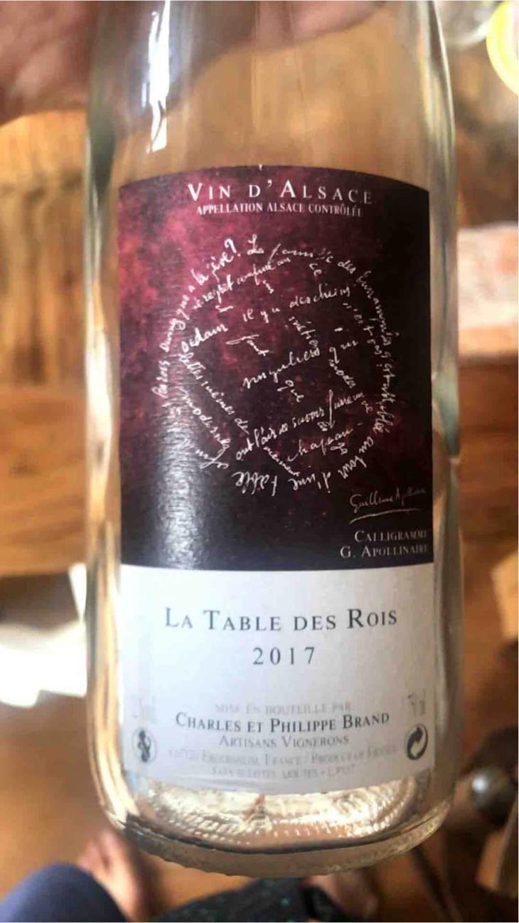 La Table des Rois - Domaine Brand & Fils - Philippe Brand 