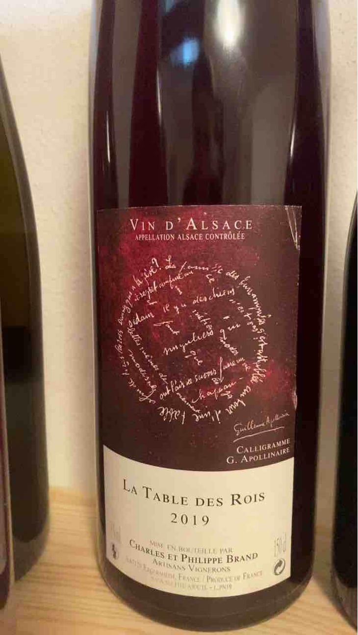 La Table des Rois - Domaine Brand & Fils - Philippe Brand 
