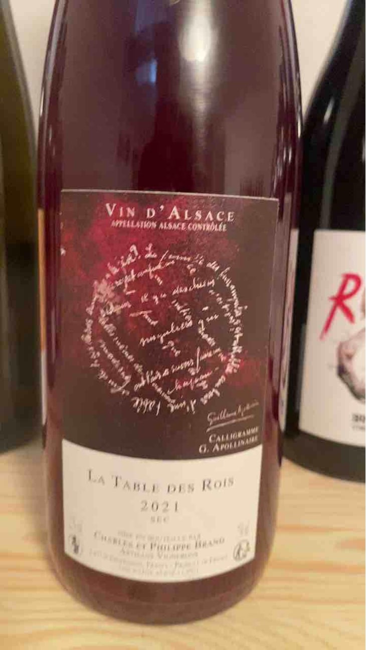 La Table des Rois - Domaine Brand & Fils - Philippe Brand 