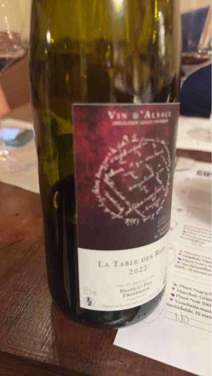 La Table des Rois - Domaine Brand & Fils - Philippe Brand 